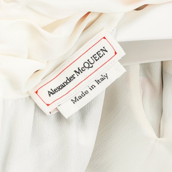 Alexander McQueen PF/19 Torn Rose Ivory Floral Silk Tank - Picture 10 of 13